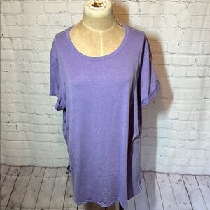Tek Gear Lavender Short Sleeve Tee XXL
